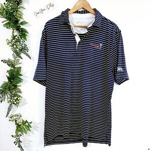 Bobby Jones Classic X-H2O Navy Mens Polo Shirt XLT Polyester Spandex 《998》SS‎